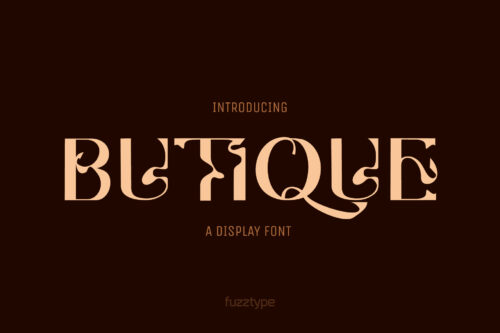Butique - Display Font