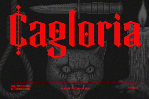 cover-cagloria Cagloria – Blackletter Display Font